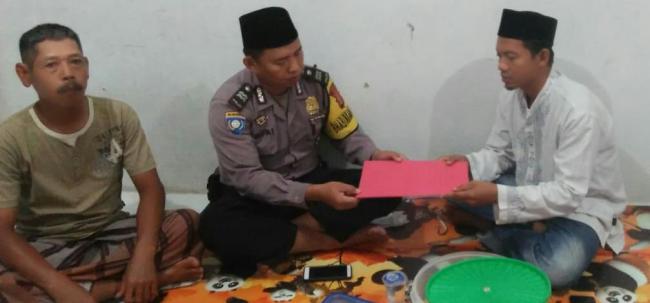 Wujud Kepedulian Kepada Rekan Media, Polsek Jawilan Laksanakan Sambang Duka