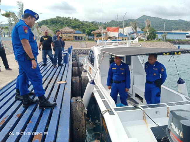 Dirpolairud Polda Banten, Siapkan Kapal Untuk Pengawalan Logistik Pemilu 2019.