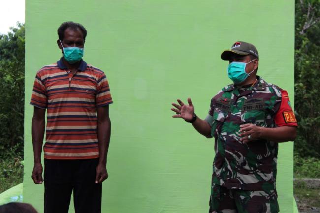 Mengabdi di Tapal Batas, Satgas Pamtas RI-RDTL Yonif 132/BS, Bangun Bak Penampungan Air Untuk Masyar