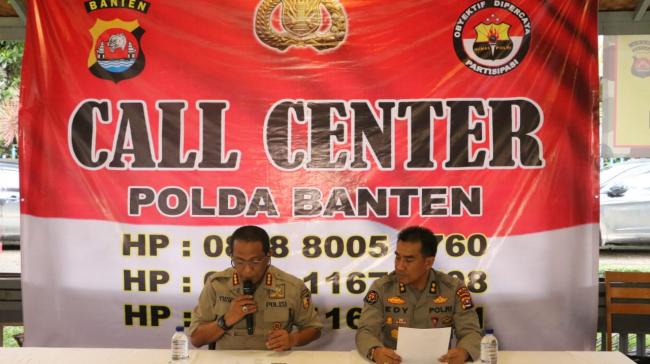 Humas Polri Laksanakan Press Compress Terkait Tsunami Banten