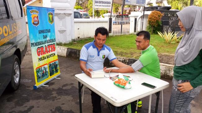 Biddokkes Polda Banten Gelar Bhakti Kesehatan Nusantara  Dekatkan Dengan Masyarakat