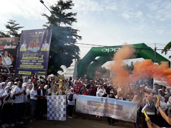 Polda Banten Gelar Collour Festival Millenial ajak masyarakat tertib berlalu lintas.