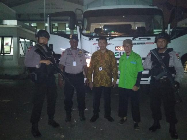 Satbrimob Polda Banten, Kawal Logistik Pemilu 2019