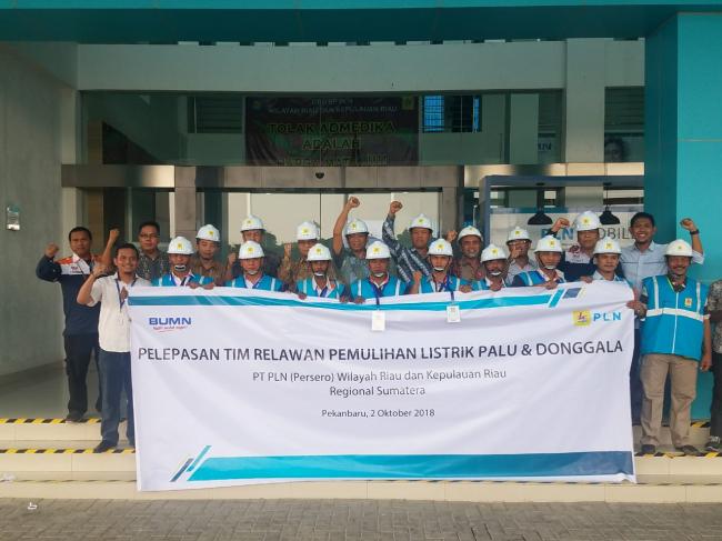 Bantu Pemulihan Kelistrikan Palu & Donggala, PLN WRKR Kirim Tim RLS4P