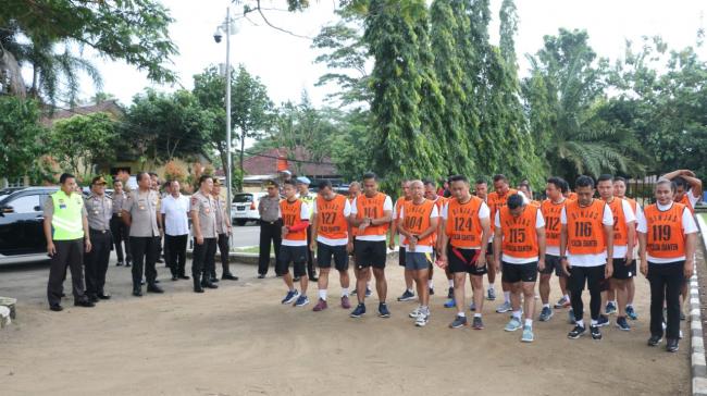 Kapolda Banten Tinjau Pelaksanaan Tes Kesemaptaan Seleksi Sespimmen Polri.