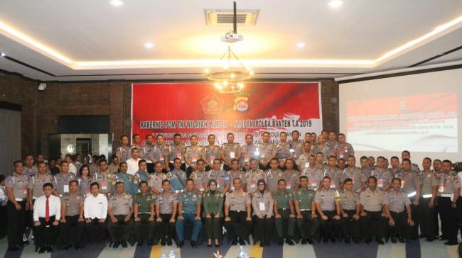 Rakernis POM TNI - Bid Propam Polda Banten, Kapolda : Mari Wujudkan Kinerja yang Profesional 