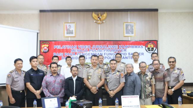 Tingkatkan Kemampuan Personel, Bid Humas Polda Banten Gelar Pelatihan Jurnalistik Kepolisian