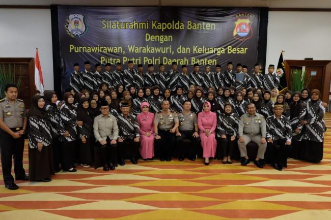Kapolda Banten Silaturahmi Bersama Keluarga Besar Purnawirawan Polri dan KBP3 Se Provinsi Banten.