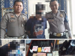 Satlantas Polres Lebak Berhasil Gagalkan Pemuda Pembobolan Mesin ATM.