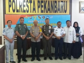 Sosialisasikan Operasi Keselamatan Muara Takus 2018 Dalam Rapat Eksternal Polresta.