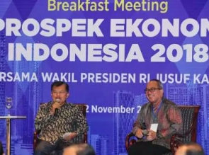 Didepan Wartawan, JK Optimis Prospek Ekonomi Indonesia Lebih Baik
