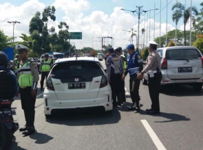 Polresta Pekanbaru Tilang 212 Pelanggar Lalu Lintas