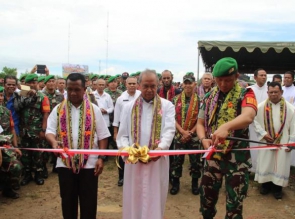 HUT Batalyon ke - 61, TNI Resmikan Tempat Ibadah di Pe
