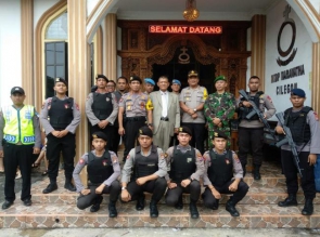 Karo Ops Polda Banten, Tinjau Pengamanan Di Gereja Gereja Kota Serang.