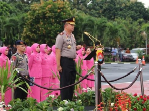 Kapolda Banten Pimpin Upacara Korps Raport Kenaikan Pangkat