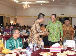 Bupati Kampar Hadiri Ramah Tamah Dengan Danrem Baru Sony Aprianto