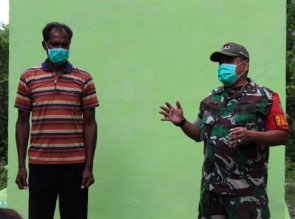 Mengabdi di Tapal Batas, Satgas Pamtas RI-RDTL Yonif 132/BS, Bangun Bak Penampungan Air Untuk Masyar