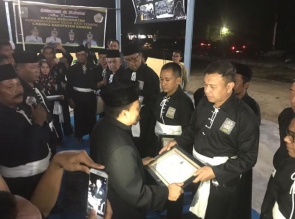 Gubernur Riau, Bupati Kampar, Dandim dan Kapolres Kampar dinobatkan Sebagai Warga Kehormatan PSHT