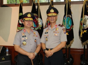 Selamat untuk Kapolda dan Wakapolda dari PJU Polda Banten