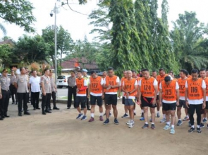 Kapolda Banten Tinjau Pelaksanaan Tes Kesemaptaan Seleksi Sespimmen Polri.