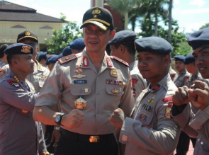 Wakapolda Pimpin Apel Pelepasan Pasukan  Korps Brimob Polri Bawah Kendali Operasi Polda Banten