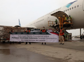 APD TIBA DI JAKARTA, TANOTO FOUNDATION  PENUHI KOMITMEN KE BNPB PERANGI COVID-19