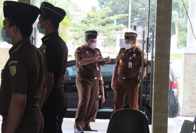 Kejari Kampar Sambut Kedatangan Tim Pengawasan dari Kejati Riau