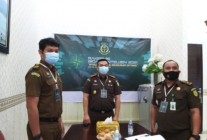 Kejari Kampar Ikuti Rakernis Bidang Intelijen se-Indonesia Secara Virtual