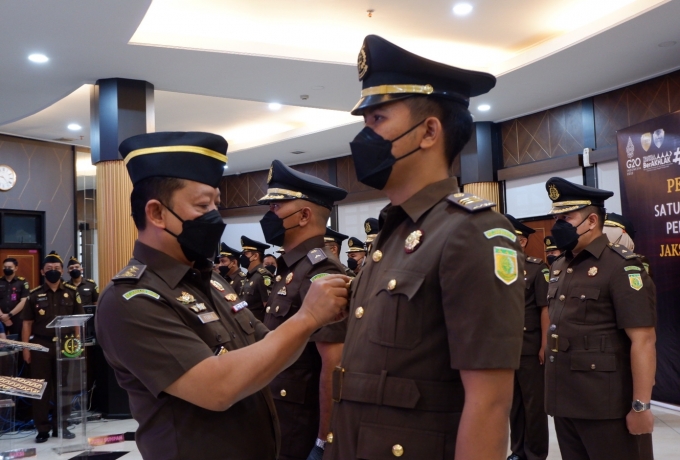 JAM Pidsus Kejaksaan Agung Lantik 27 Anggota Satgassus P3TPK