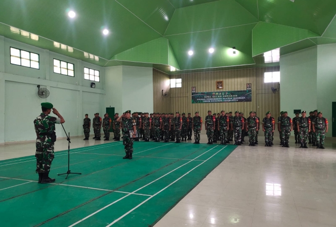 Kodim 0313/ KPR Laksanakan Apel Gelar pasukan Operasi Pengamanan Pilkada Serantak