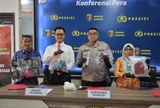 Dalam Dua Pekan, Polres Kampar Ungkap 4 Kasus Menonjol