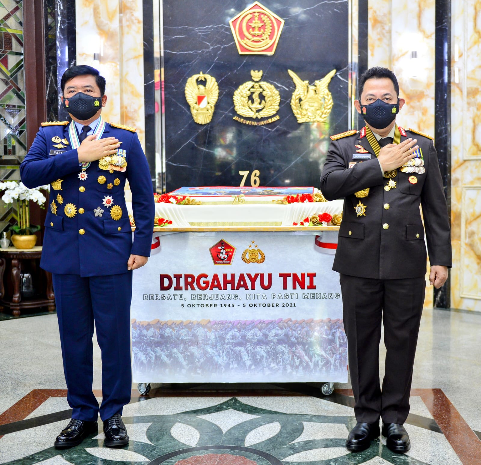 HUT ke-76 TNI, Kapolri : Sinergitas TNI-Polri Adalah Kunci Untuk Hadapi Tantangan dan Ancaman