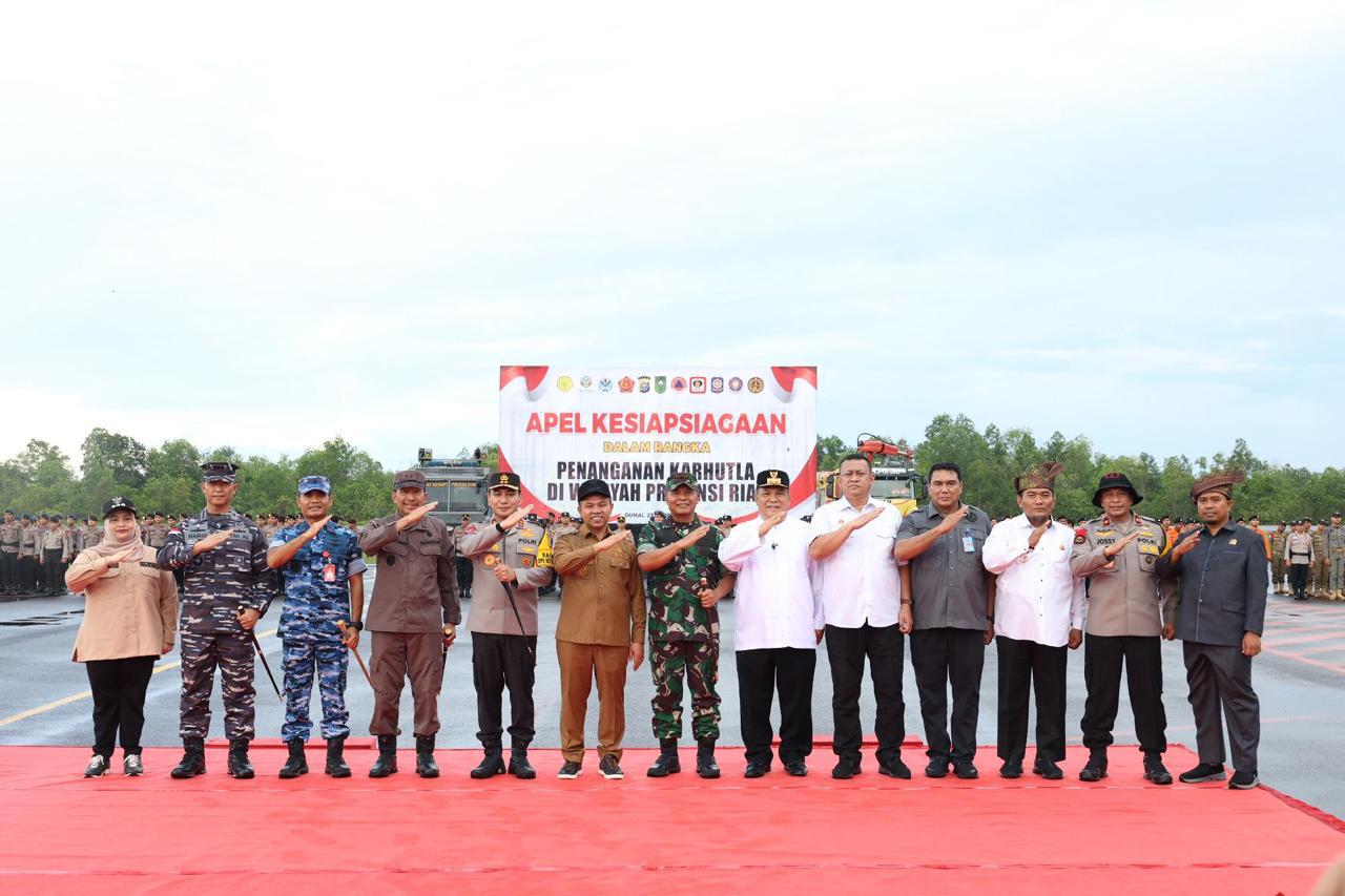 Polda Riau Gelar Apel Kesiapsiagaan Karhutla di Dumai