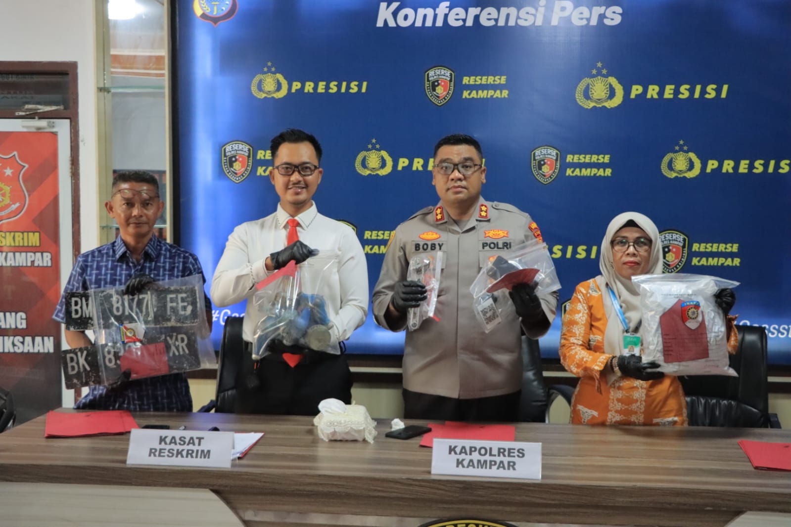 Dalam Dua Pekan, Polres Kampar Ungkap 4 Kasus Menonjol